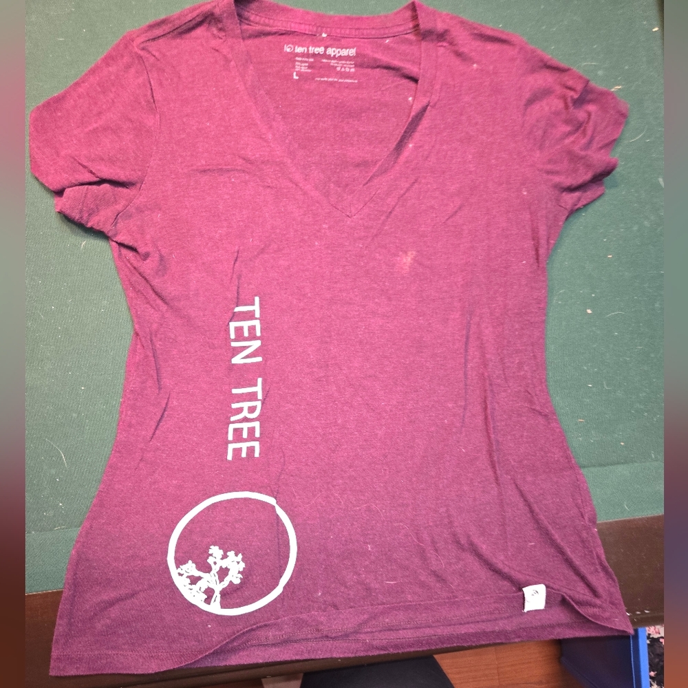 Purple and blue ten tree shirt